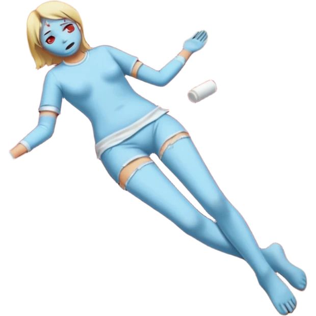 crime scene body drawing with white chlak on the floor emoji