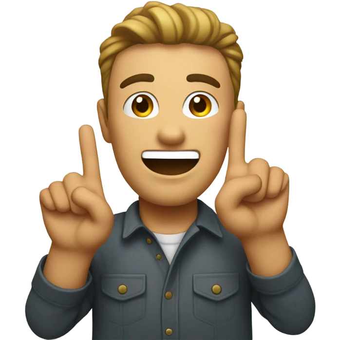 Emoji with two middle fingers up t emoji