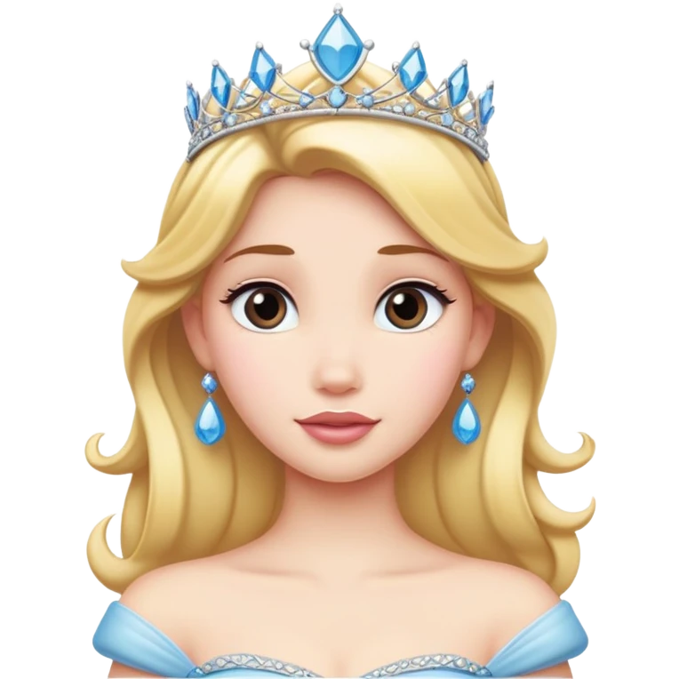 Disney princess with tiara emoji
