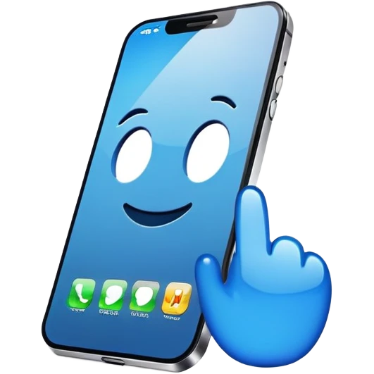 I phone 16 blue emoji