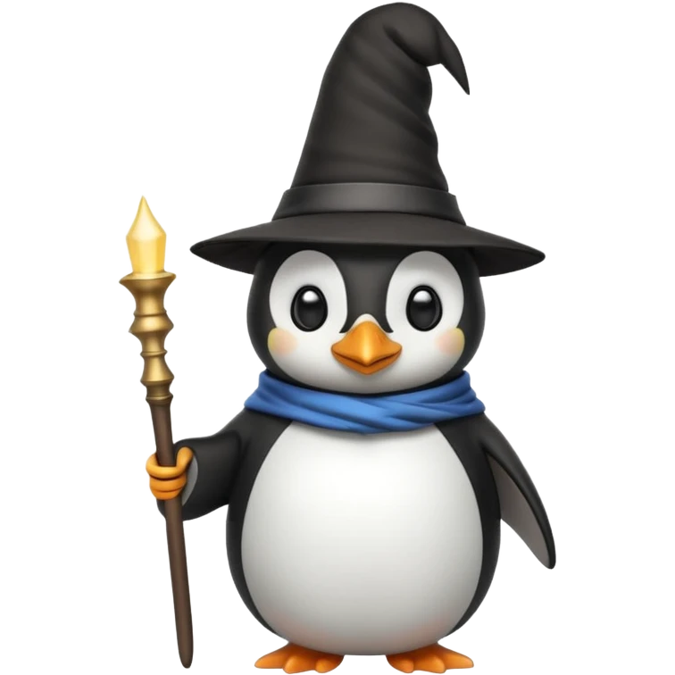 Penguin Wizard emoji