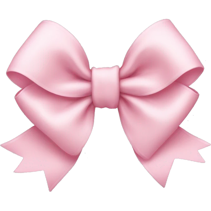 Light pink bow emoji