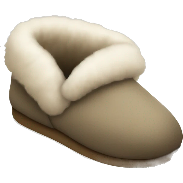 cozy slippers emoji