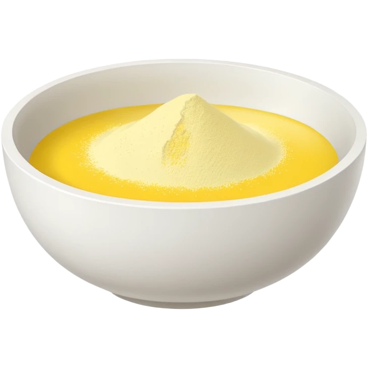 white bowl with plain yellow color inside, no liquid, no gloss, minimal, simple, clear emoji