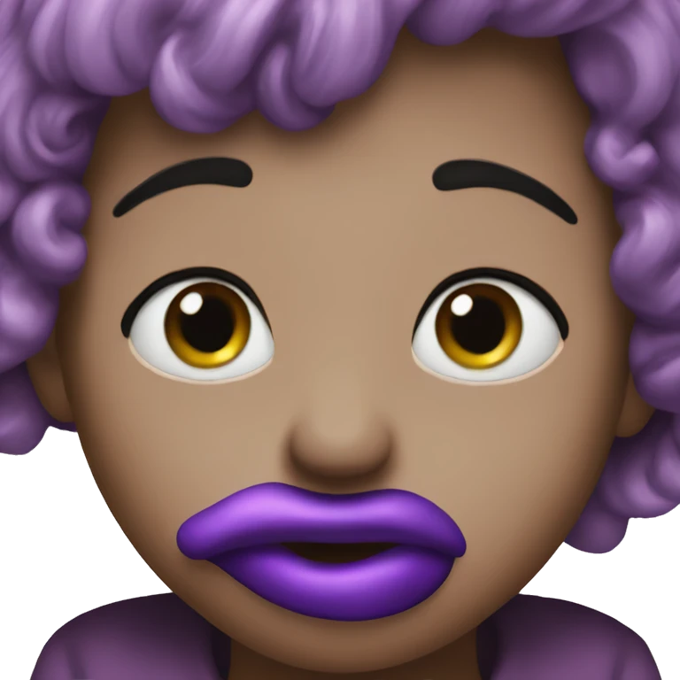Purple kiss  emoji