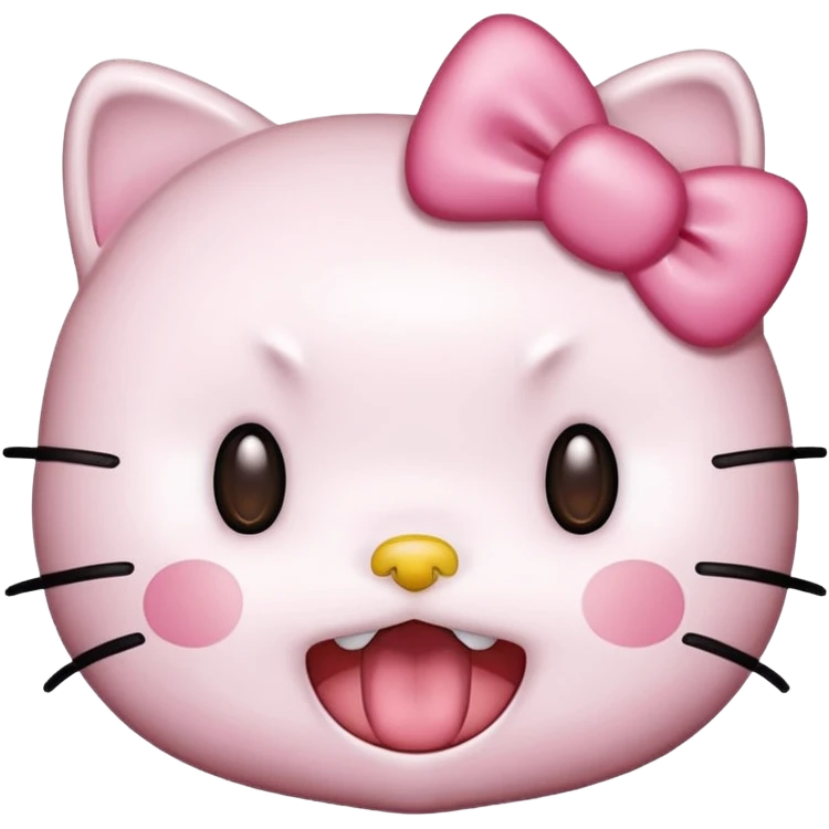 Hello kitty doing the”mom  is kind of homless” ishowspeedface emoji