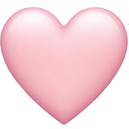 light pink heart emoji