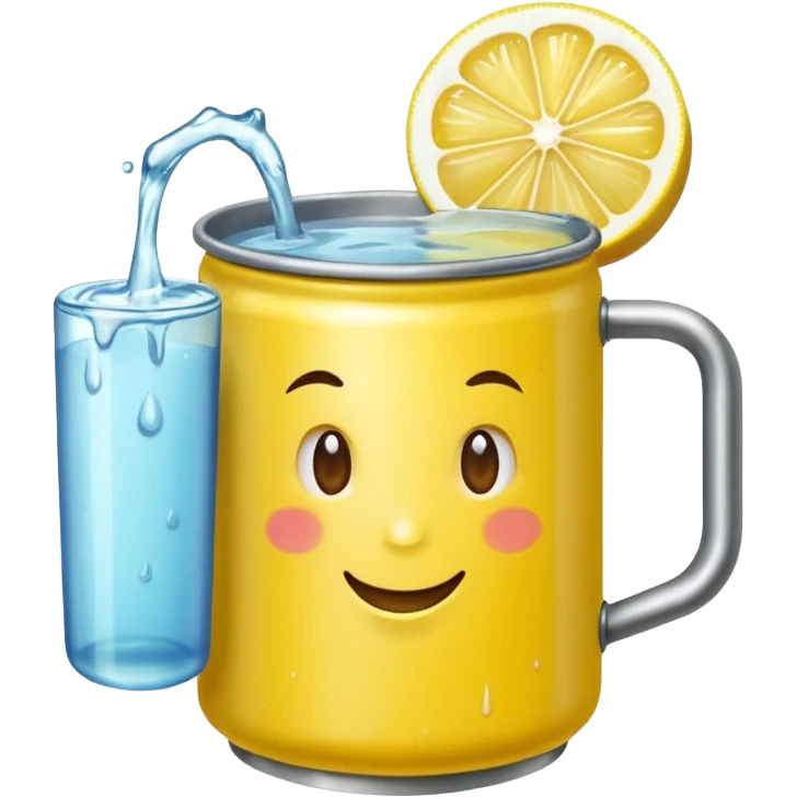 fai una lattina gialla e con un limone al centro emoji