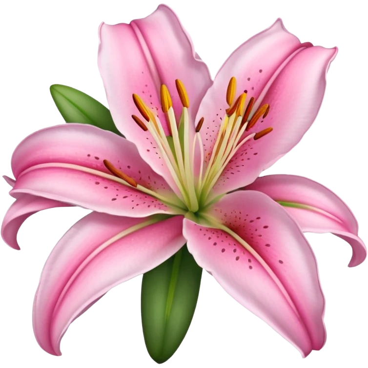 Pink Lily flower emoji