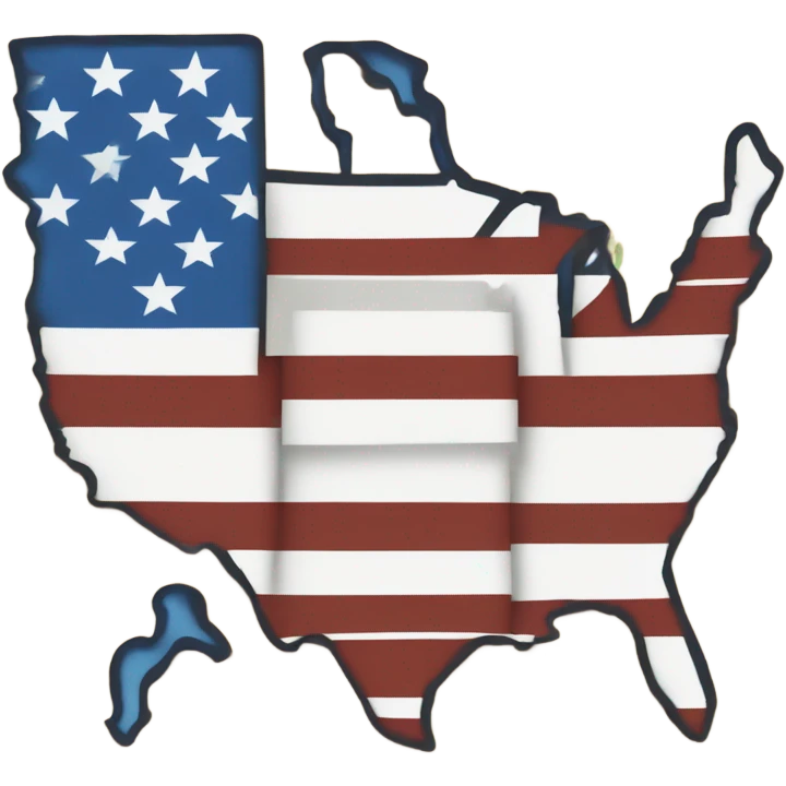 Upside down USA  emoji