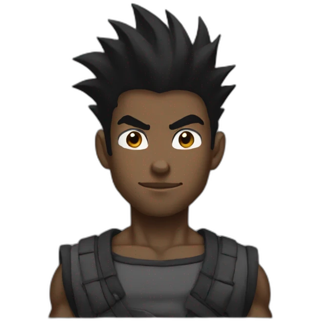 Black goku emoji