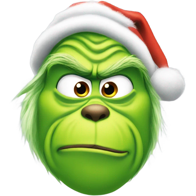 grinch wearing airpods emoji