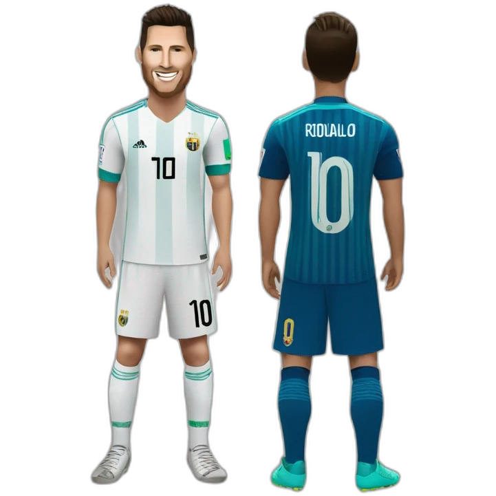 Messi et Ronaldo emoji