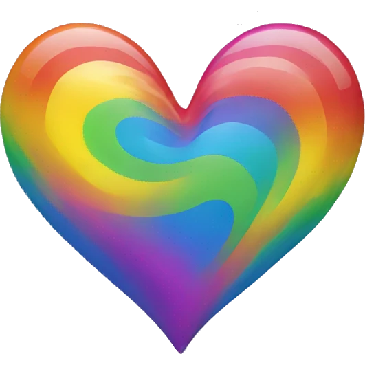 Rainbow heart emoji
