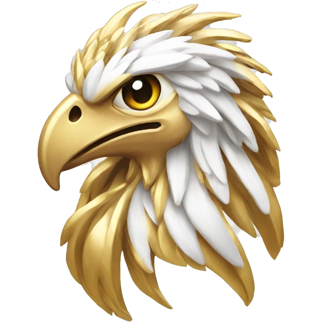 White Gold Phoenix Head emoji