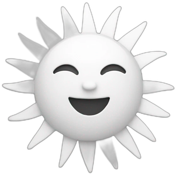 white sun  emoji