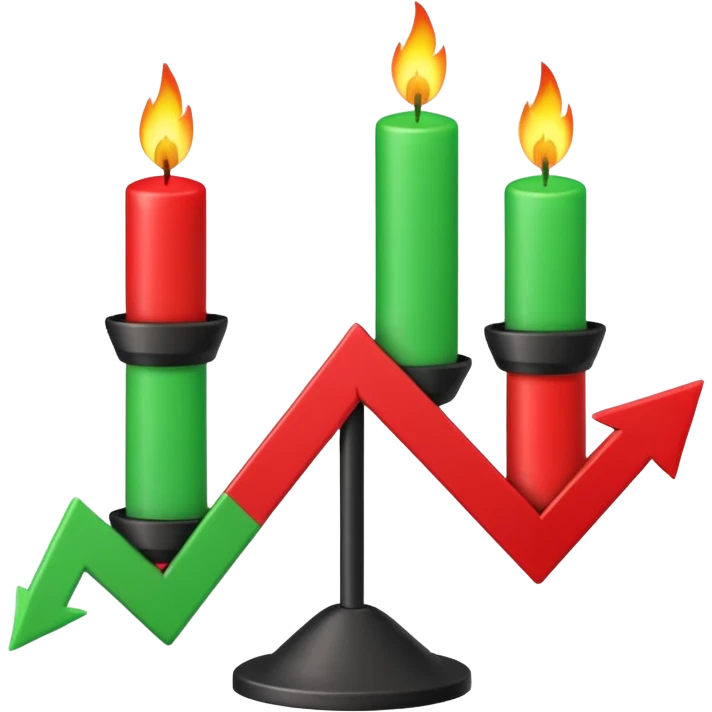 create an emoji  of trading candlestick movement emoji