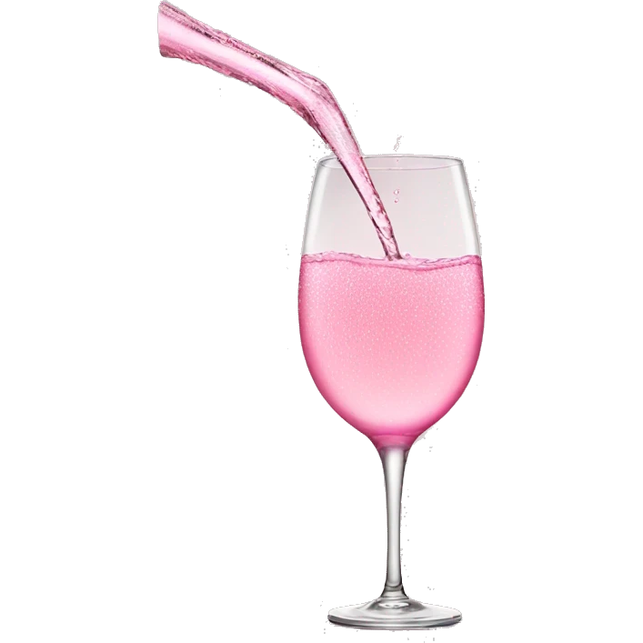 pink champagne pouring emoji