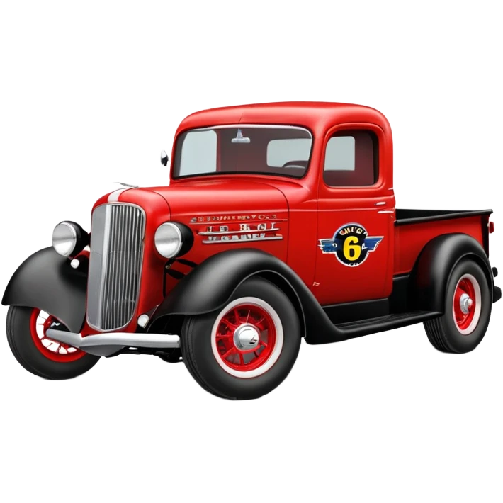 Standard Oil drag racing 1935 Chevy Rat truck hot rod  emoji