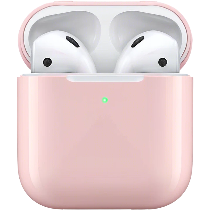 Pale pink airpods emoji