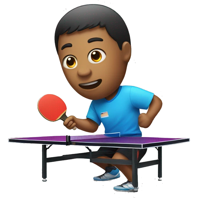 Someone playing table tennis emoji