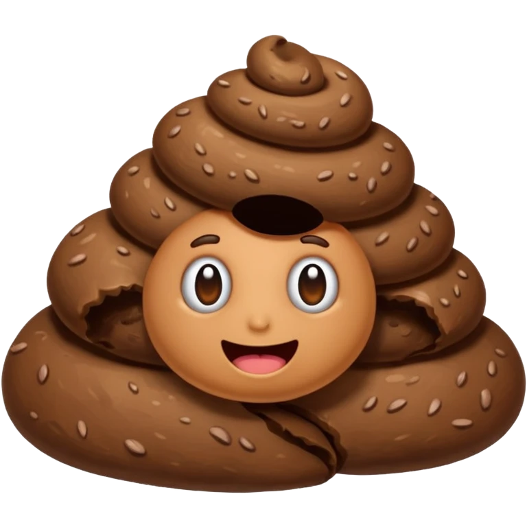 Poopy butt checks emoji