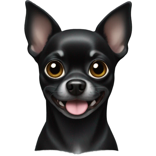 black Chihuahua emoji
