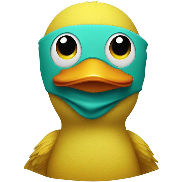 duck with maskpack emoji