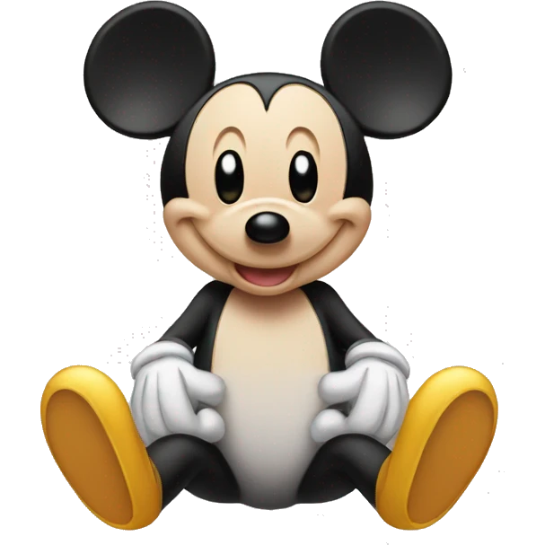 mickey con orejas de conejo emoji
