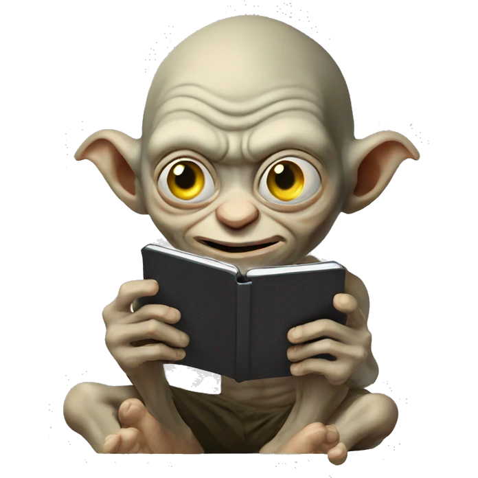 Gollum playing videogames emoji