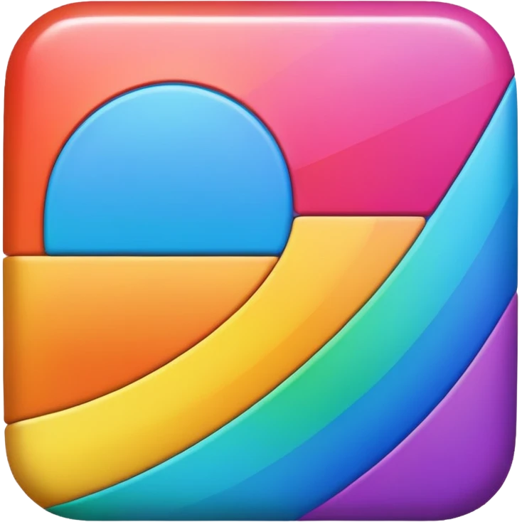 Cuadrado arcoiris  emoji