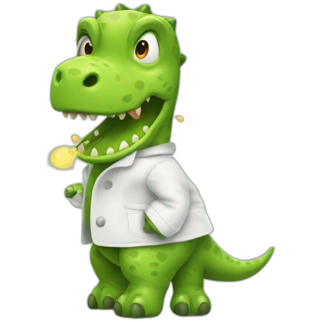 fever sick dinosaur emoji