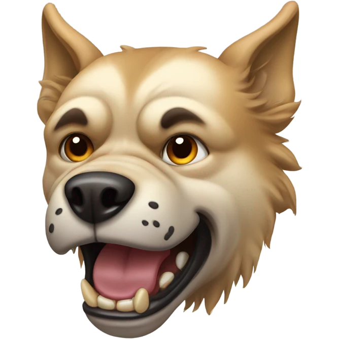 angry dog emoji
