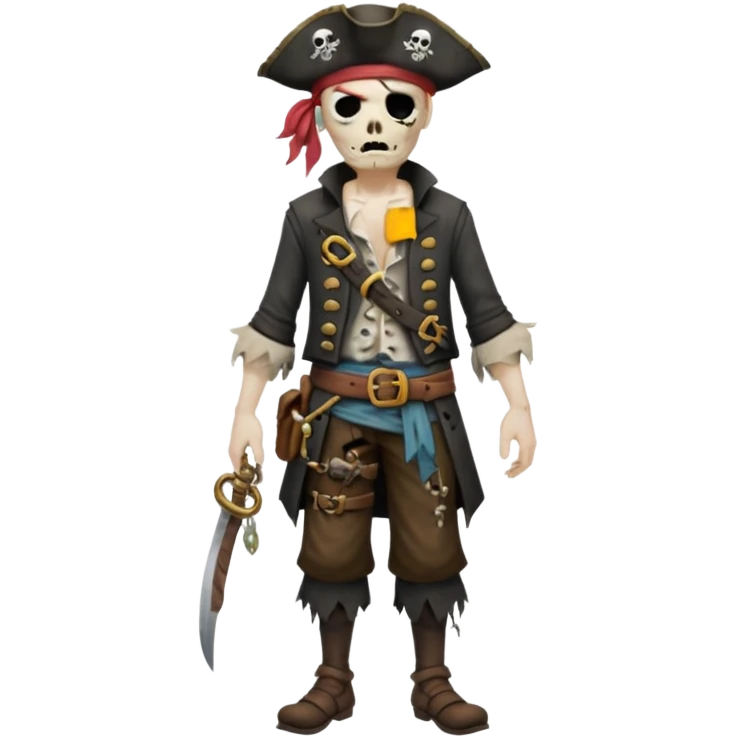 dead pirate full body emoji