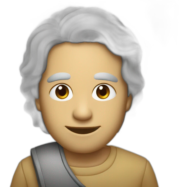 rôbo prata na aula de computação emoji