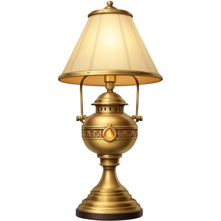 Vintage academia lamp emoji