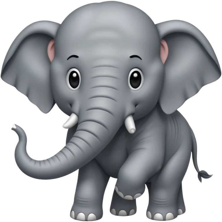elephant with muscle emoji