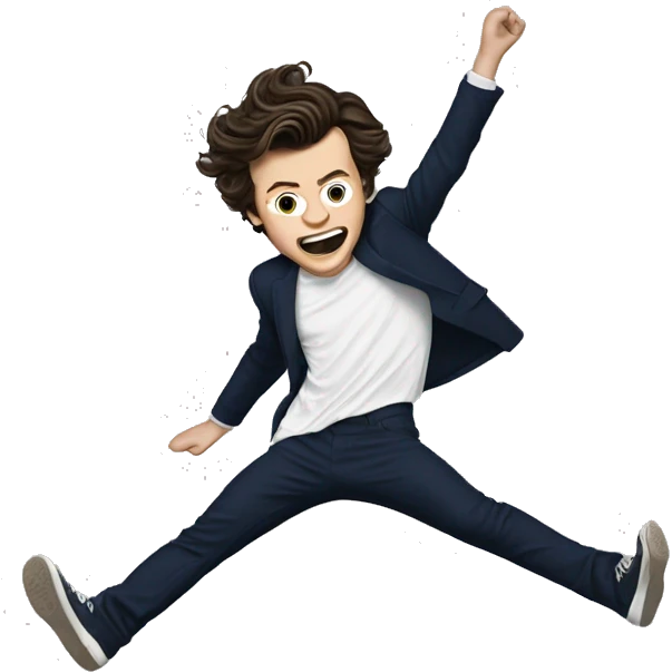 harry styles doing a cartwheel emoji