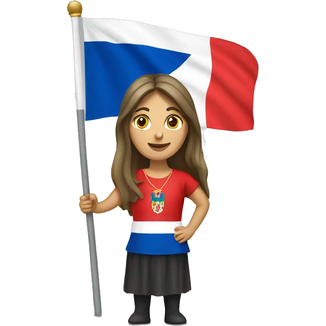 serbian woman wit flag emoji