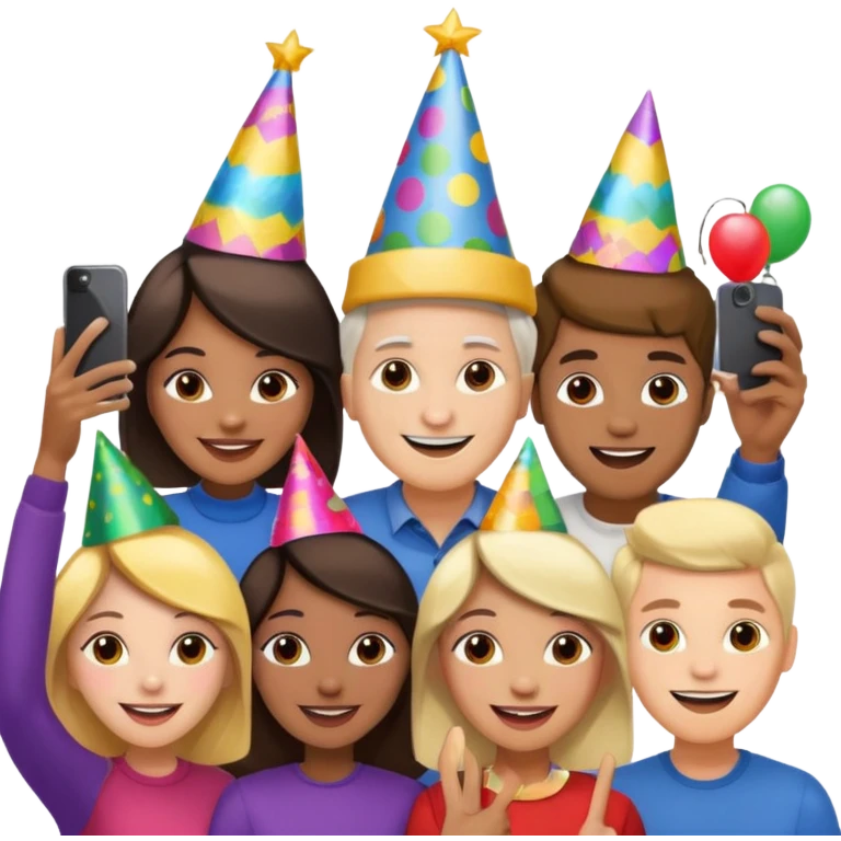 people taking selfies emoji