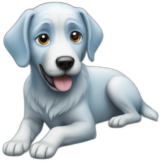 blue dog emoji