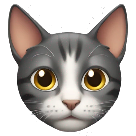 A very suspicious cat emoji