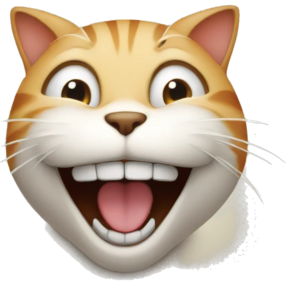 Cat laughing at you  emoji