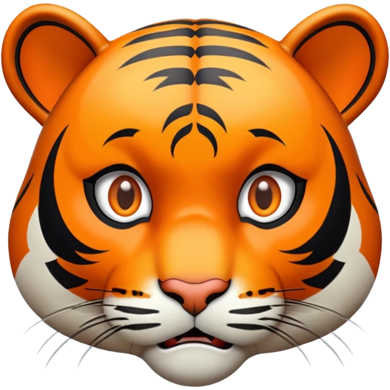 surprised shocked tiger face for Twitch emote emoji
