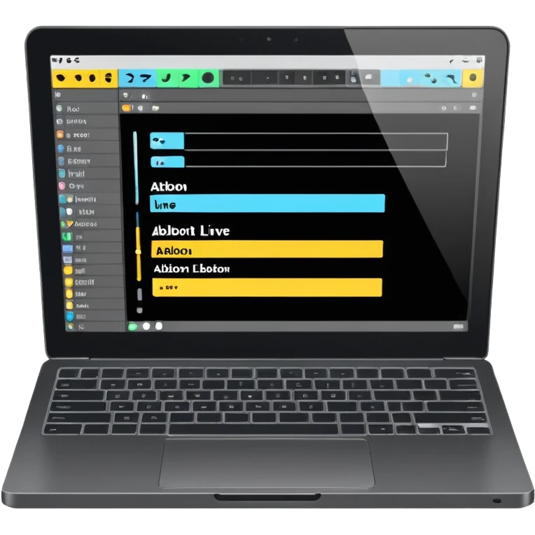 laptop with ableton emoji