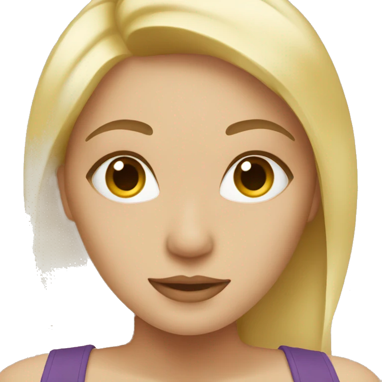 blonde spa  emoji