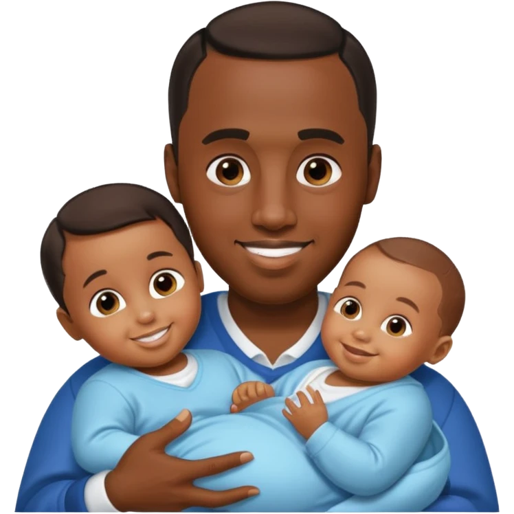 Sean “Diddy” Combs with baby oil and a very small infant emoji