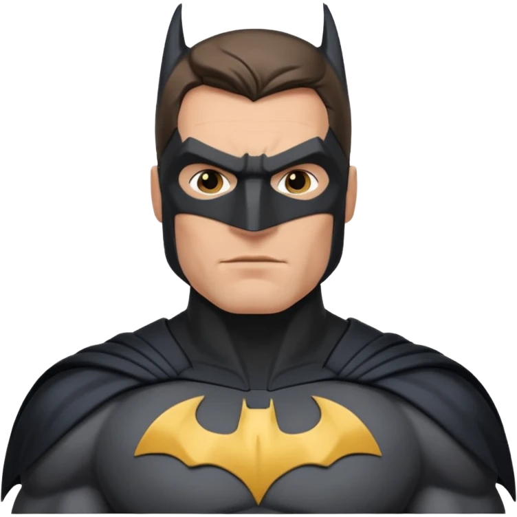 caucasian batman standing emoji