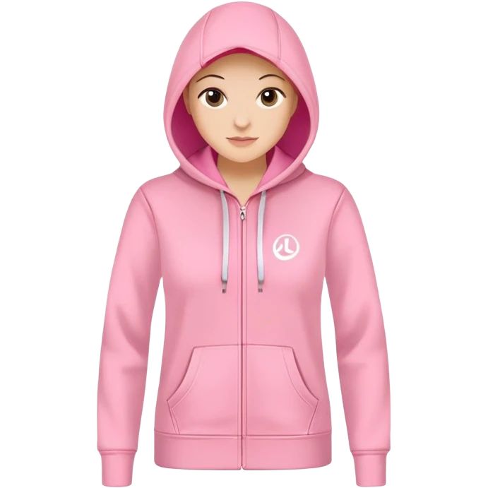 Pink lulu lemon hoodie  emoji