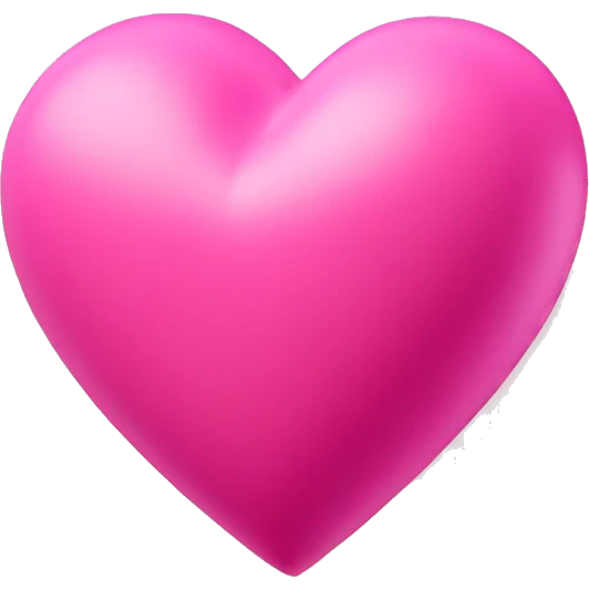 3D pink heart  emoji